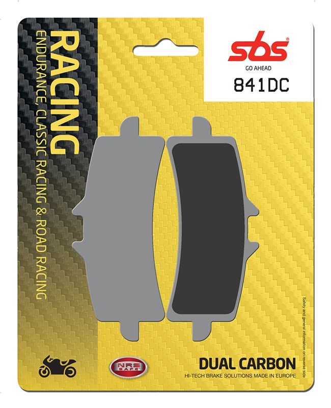 SBS brake pads KH447 racing dual carbon colour black (841DC)